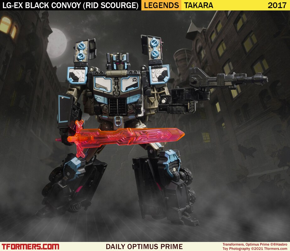 car robots black convoy